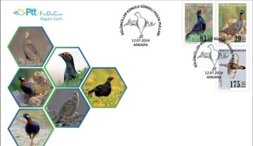 PTT'den 'Sülüngiller' konulu posta pulu ve ilk gün zarfı