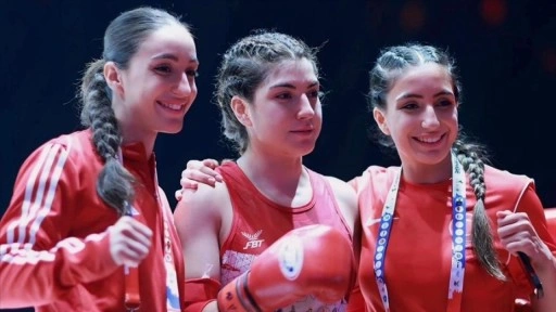 Ringde üç kız kardeş; 2 altın, 1 gümüş madalya