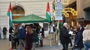 Roma'da Filistin'e destek standı açıldı