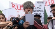 Rus Elçiliği önünde Çerkez Soykırımı protestosu