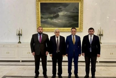 Rus Milletvekili Hamzayev, Ankara&rsquo;da Rusya&rsquo;nın T&uuml;rkiye B&uuml;y&uuml;kel&ccedil;isi Verşinin ile g&ouml;r&uuml;şt&uuml;