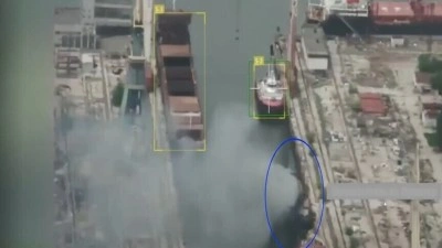 Rusya: Karadeniz&rsquo;de 2 r&ouml;mork&ouml;r&uuml; ve İzmail Limanı&rsquo;ndaki tren istasyonunu vurduk