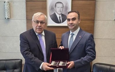 Rusya&rsquo;nın Ankara B&uuml;y&uuml;kel&ccedil;isi Verşinin, T&uuml;rkiye Sanayi ve Teknoloji Bakanı Kacır ile ortak projeleri g&ouml;r&uuml;şt&uuml;