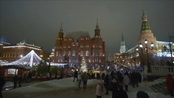 Rusya'nın başkenti Moskova yeni yıla hazır