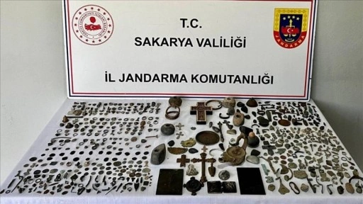 Sakarya'da Bizans dönemine ait 589 eser ele geçirildi