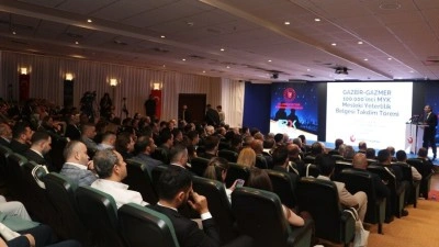 Sakarya'da "GAZBİR-GAZMER 100 bininci MYK Mesleki Yeterlilik Belgesi Takdim T&ouml;reni" d&uuml;zenlendi
