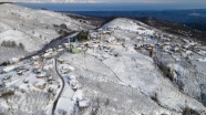 Sakarya&#039;da karla kaplanan Çam Dağı görsel şölen sunuyor