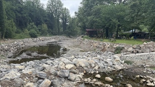 Sakarya'nın gözde mekanlarından Maden Deresi'ndeki şelale kurudu