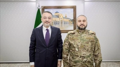 Şam B&uuml;y&uuml;kel&ccedil;isi Yılmaz, Suriye Savunma Bakanı Ebu Kasra ile g&ouml;r&uuml;şt&uuml;
