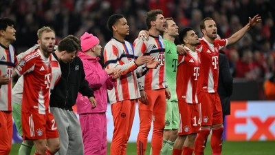 Şampiyonlar Ligi'nde Bayern M&uuml;nih ve Arsenal yarı finale y&uuml;kseldi