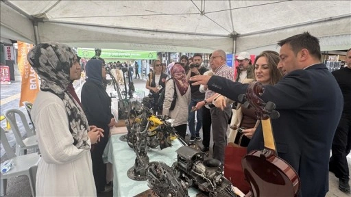 Samsun'da kurulan sıfır atık pazarında alışveriş takas yöntemiyle yapılıyor