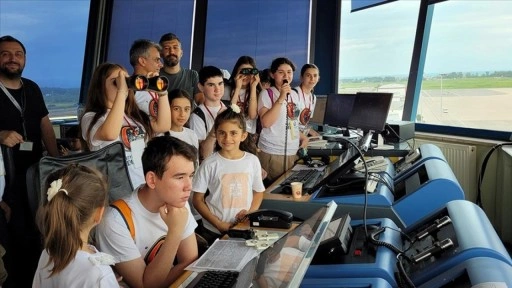 Samsun'da "Kuzeyin Çocukları Semalarda" projesiyle öğrenciler havacılığı yakından tan