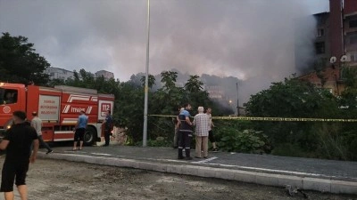 Samsun'da t&uuml;p deposunda &ccedil;ıkan yangın s&ouml;nd&uuml;r&uuml;ld&uuml;
