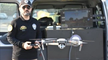 Samsun Emniyeti denetimlerde dronları etkin şekilde kullanıyor