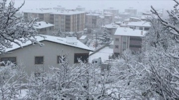 Samsun ve Tokat'ta kar yağışı etkili oldu