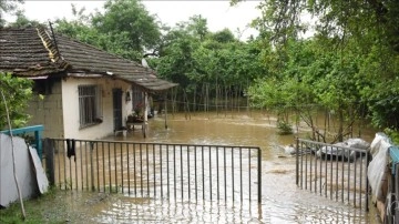 Samsun'un Terme ilçesinde şiddetli yağış etkili oldu