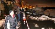 Sarıyer’de istinat duvarı çöktü 5 ev tahliye edildi