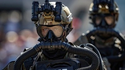 SAT ve SAS komandolarının TEKNOFEST Mavi Vatan'daki g&ouml;sterileri ilgiyle izlendi