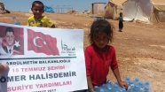 Şehit Ömer Halisdemir hayrına Suriyelilere su yardımı
