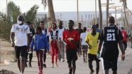 Senegal'de Kovid-19 önlemlerinin hafifletilmesiyle sahiller spor yapanlarla doldu