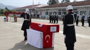 Siirt'te terör örgütü PKK'ya yönelik operasyonda şehit olan asker için tören