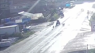 Sinop'ta başıboş köpeklerin saldırdığı ATV'nin sürücüsü kaza yaptı
