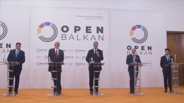 Sırbistan'da "Açık Balkan" zirvesine katılan liderler ortak basın toplantısında konuş