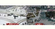 Sivas&#039;ın esprili kar çağrısına Erzurum&#039;dan cevap
