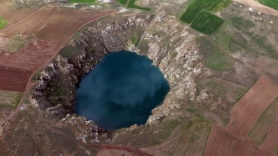 Sivas'taki Kızıl&ccedil;an G&ouml;l&uuml;'nde son yılların en y&uuml;ksek su seviyesine ulaşıldı