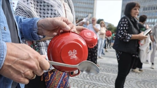 Slovenya'da Gazze'deki insani duruma dikkati çekmek için gösteri yapıldı
