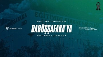 Socios.com'dan Darüşşafaka'ya destek