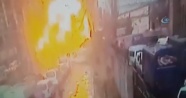 Son dakika: İzmir'de patlama anı güvenlik kamerasında (İzmir patlama)
