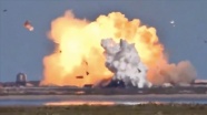 SpaceX'in test ettiği Starship mekiği ikinci kez iniş sırasında patladı