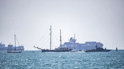 Sumud Filosu aktivistleri, İsrailli Bakan'ın provokasyonuna 'Özgür Filistin' sloganıyla karşılık verdi