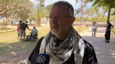 Sumud Kara Konvoyu aktivistleri: Tek ama&ccedil; Gazze'ye insani yardım ulaştırmak