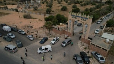 Sumud Kara Konvoyu, Gazze'deki ablukayı kırmak i&ccedil;in Libya'daki kalkış noktasından yola &ccedil;ık