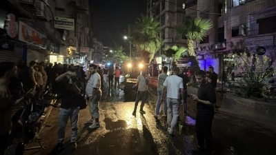 Suriye'nin başkenti Şam&rsquo;da meydana gelen şiddetli patlamada 2 kişi &ouml;l&uuml;, 13 kişi yaralandı