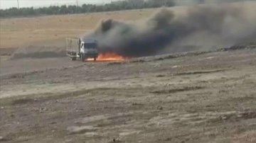 Suriye'nin kuzeyinde tespit edilen bomba yüklü kamyon imha edildi