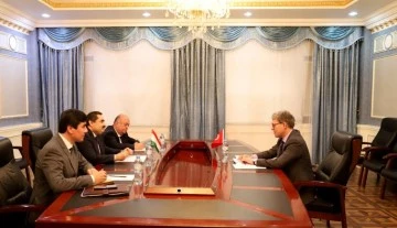 Tacikistan Dışişleri Bakan Yardımcısı Huseynzoda, Türk Büyükelçi Karagöl ile ikili ilişkileri masaya yatırdı