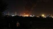 Tahran'ın güneyindeki petrol rafinerisinde çıkan yangın kontrol alındı