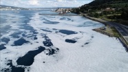 Tarihi Gelibolu Yarımadası sahillerindeki müsilaj yoğunluğu havadan görüntülendi