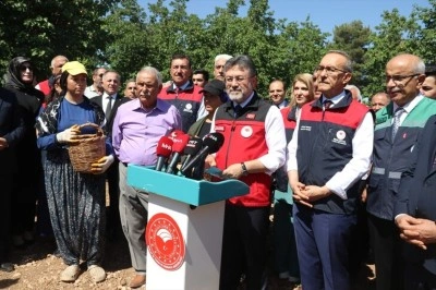 Tarım ve Orman Bakanı Yumaklı, Malatya'da kayısı hasadına katıldı