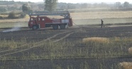Tarla yangını çiftçiyi perişan etti