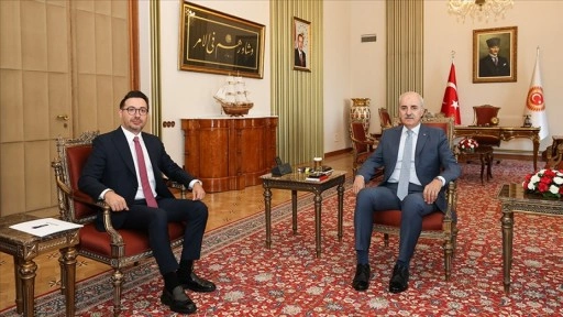 TBMM Başkanı Kurtulmuş, AA Yönetim Kurulu Başkanı ve Genel Müdürü Karagöz'ü kabul etti