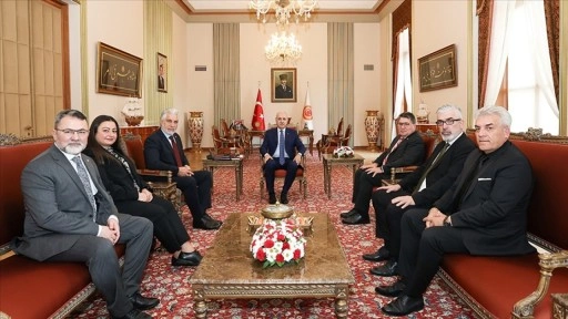 TBMM Başkanı Kurtulmuş, ATİB Genel Başkanı Cengiz'i kabul etti