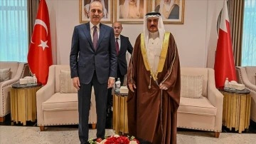 TBMM Başkanı Kurtulmuş, Bahreyn'de Temsilciler Meclisi Başkanı Al Musalam ile görüştü