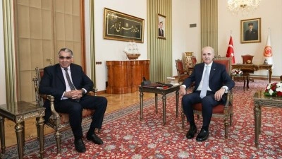 TBMM Başkanı Kurtulmuş, Birleşik Krallık-T&uuml;rkiye Parlamentolar Arası Dostluk Grubu Başkanı Ali'yi kabul etti