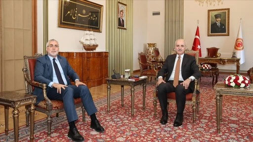 TBMM Başkanı Kurtulmuş, Çalışma ve Sosyal Güvenlik Bakanı Işıkhan'ı kabul etti