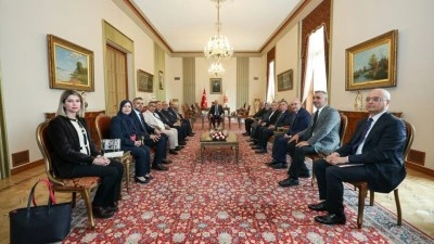 TBMM Başkanı Kurtulmuş, Cezayir Meclisi heyetini ve Emniyet Genel M&uuml;d&uuml;r&uuml; Fidan'ı kabul etti