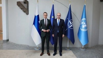TBMM Başkanı Kurtulmuş, Finlandiya Cumhurbaşkanı Stubb tarafından kabul edildi